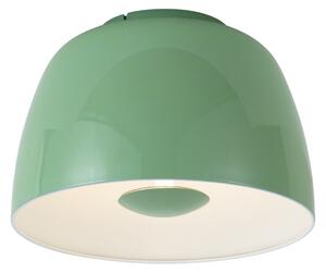 Plafoniera retrò verde con interno bianco, incl. LED dimmerabile a 3 fasi - Vera