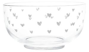 Insalatiera in Vetro Soffiato Tappezzata di Cuori - Simple Day