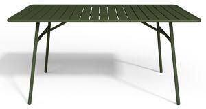 Tavolo da giardino in Metallo L.160 cm Kaki - MIRMANDE