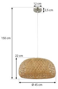 Lindby Jadwiga lampada a sospensione Ø 45 cm bambù