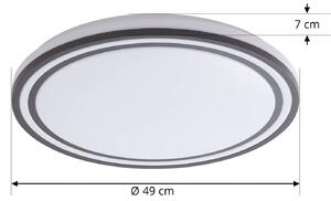 Lindby Smart LED plafoniera Arvada, RGBIC, altezza 7 cm, Tuya