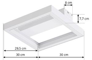 Lucande Smart Plafoniera LED Tjado, 30 cm, bianco, RGBW