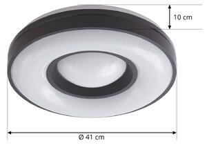 Lindby Aaesha plafoniera LED bianco/nero Ø40,5cm