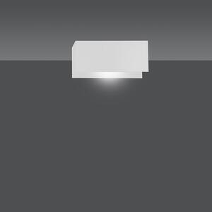 Applique Moderna 1 Luce Hsi Wang Mu In Acciaio Bianco