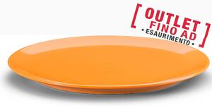 Piatto Rotondo da Portata, Torta, o Pizza diametro 32x32x h 2cm - in GRES adatto alla lavastoviglie colore Arancio