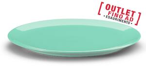 Piatto Rotondo da Portata, Torta, o Pizza diametro 32x32x h 2cm - in GRES adatto alla lavastoviglie colore Azzurro