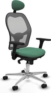 Sedia da ufficio con poggiatesta Piqueras y Crespo 3D086N1 Verde smeraldo