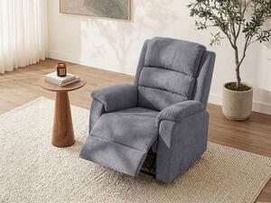 Poltrona relax elettrica in tessuto Grigio - NEVERS