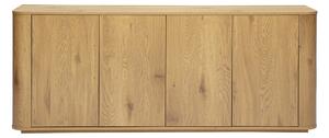 Buffet finitura legno chiaro rovere 4 ante L180 cm NEGAN