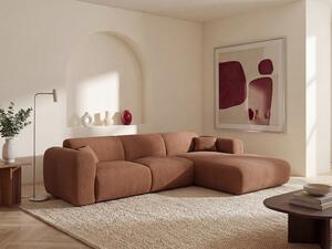 Grande divano in Velluto a coste sottili Terracotta - Angolo a destra - POGNI della Maison Céphy