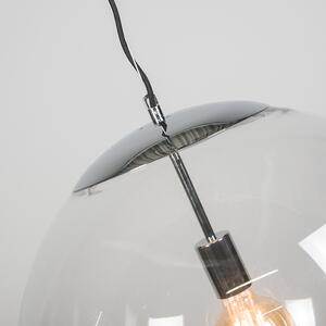 Lampada a sospensione scandinava in vetro cromata - BALL 50