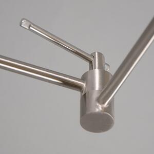 Lampada a sospensione in acciaio con paralume 35 cm taupe regolabile - BLITZ I