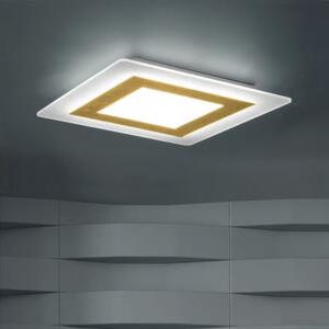 Plafoniera LED Oblio 35cm con foglia d'oro