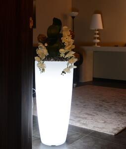 SHIELD - vaso luminoso rgb con pannello solare