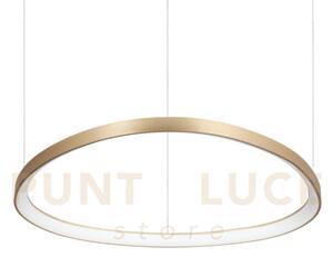 Gemini sospensione led 56 w on-off 6200 lm 2700 k ottone 81cm