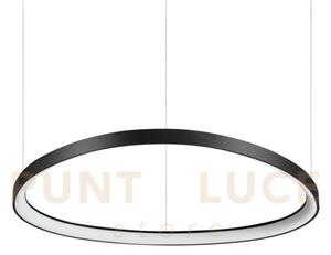 Gemini sospensione led 56 w on-off 6600 lm 4000 k nero 81cm