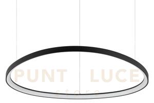 Gemini sospensione led 78 w on-off 8600 lm 2700 k nero 99,5cm