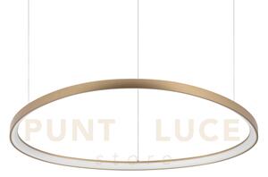 Gemini sospensione led 78 w on-off 9100 lm 4000 k ottone 99,5cm