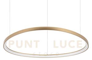 Gemini sospensione led 78 w on-off 8600 lm 2700 k ottone 99,5cm