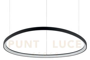 Gemini sospensione led 78 w on-off 9100 lm 4000 k nero 99,5cm