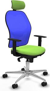 Sedia da ufficio con poggiatesta Piqueras y Crespo 1D086N2 Colore pistacchio