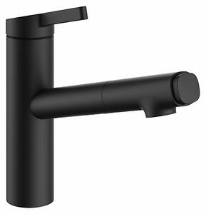 Miscelatore KWC FIT 2 NERO OPACO con doccetta orientabile / Miscelatore da cucina / Miscelatore monocomando