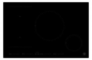 La Germania Piano Cottura Induzione 4 Fuochi Larghezza 70 cm in Vetro Temperato colore Nero - PLG704I1B26NVS Serie Futura