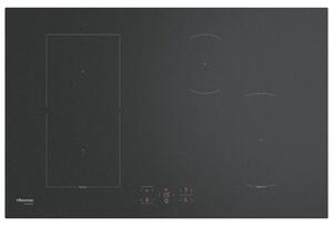 Hisense Piano Cottura Induzione 4 Fuochi Larghezza 80 cm in Vetroceramica colore Nero - HI8421MSC Hi4