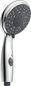 Doccetta AQUA2SAVE, soffione doccia wellness con 4 tipi di getto e funzione di risparmio idrico, doccetta, finitura cromata/bianca