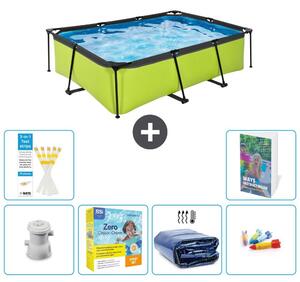 Piscina fuori terra rettangolare - 220x150x65 cm - 5 pezzi - Modello S181