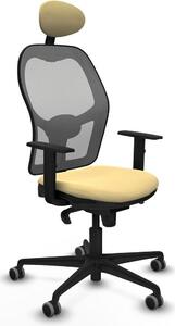 Sedia da ufficio con poggiatesta Jorquera Piqueras y Crespo 1D036G1 Crema