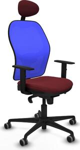 Sedia da ufficio con poggiatesta Jorquera Piqueras y Crespo 1D036G1 Rosso granato