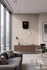 Orologio a Pendolo In Metallo Verniciato TOVI � Design nordico con movimento perpetuo acciaio verniciato 30�3,8� h 53 cm in Metallo verniciato colore Nero
