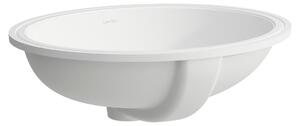 LAUFEN SAVOY lavabo à encastrer, montage par dessous, sans trou pour robinet, avec trop-plein, dessous poncé, ovale, 500x416mm, H8189437571091, H8189437571091