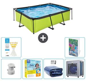 Piscina fuori terra rettangolare - 220x150x65 cm - 5 pezzi - Modello S331