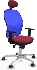 Sedia da ufficio con poggiatesta Jorquera Piqueras y Crespo 1D086G1 Rosso granato