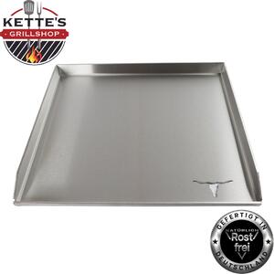 Grande plancha in acciaio inossidabile per barbecue a gas, 415 x 470 mm