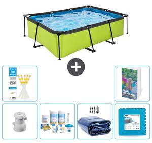 Piscina fuori terra rettangolare - 220x150x65 cm - 5 pezzi - Modello S188