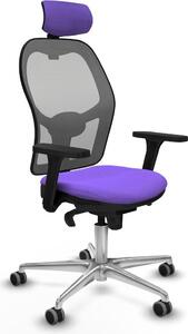 Sedia da ufficio con poggiatesta Piqueras y Crespo 3D086G2 Viola