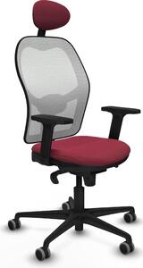 Sedia da ufficio con poggiatesta Jorquera Piqueras y Crespo 2D036G1 Rosso granato