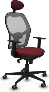 Sedia da ufficio con poggiatesta Jorquera Piqueras y Crespo 1D036G1 Rosso granato