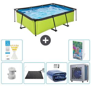 Piscina fuori terra rettangolare - 220x150x65 cm - 5 pezzi - Modello S216