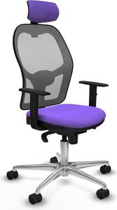 Sedia da ufficio con poggiatesta Piqueras y Crespo 1D086N2 Viola