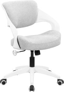 Sedia da ufficio ergonomica con imbottitura in schiuma sagomata per la seduta, schienale in schiuma e altezza regolabile, ideale per l'uso in casa e in ufficio