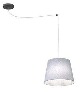 Sospensione 1 Luce Okeanos Con Paralume Grigio