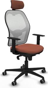 Sedia da ufficio con poggiatesta Piqueras y Crespo 1D036G2 Bianco Marrone