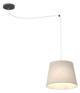 Sospensione 1 Luce Okeanos Con Paralume Beige