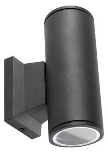 Aigostar - Applique da esterno 2xGU10/35W/230V nera IP65 rotonda