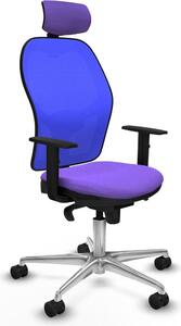 Sedia da ufficio con poggiatesta Piqueras y Crespo 1D086N2 Viola