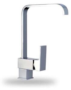 Rubinetto da cucina orientabile color argento | Rubinetto per lavello | Miscelatore per lavello | Rubinetto monocomando da cucina | Miscelatore monocomando per lavello da cucina